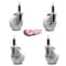 Service Caster 5'' Nylon Wheel Swivel 1'' Expanding Stem Caster Set 2 Brakes, 4PK SCC-EX20S514-NYS-2-TLB-2-1 - alternate 3